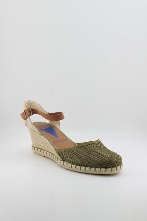 Verbenas Suede Espadrille Wedge Sandals